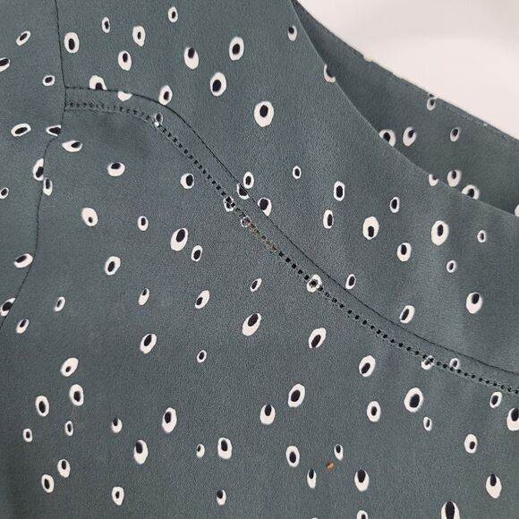 Ann taylor boatneck long sleeve career blouse - Picture 8 of 11